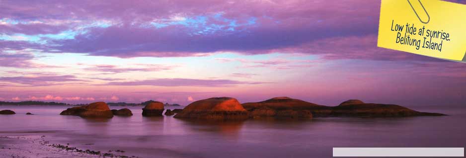 Low tide at sunrise, Belitung Island - Indonesia